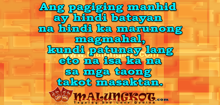 Manhid Tagalog quotes