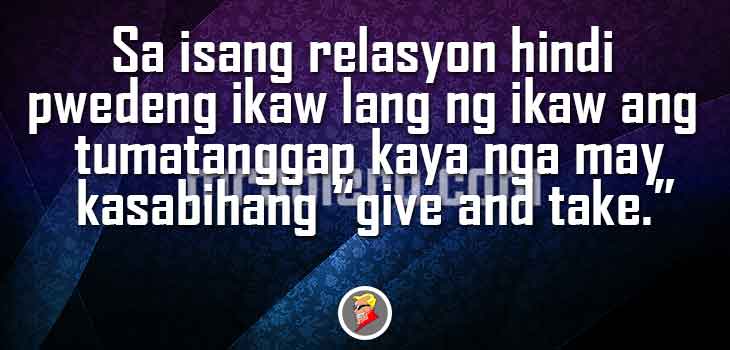 Tagalog Quotes about Relationship