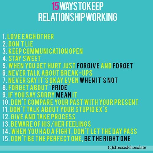 How to keep relationship