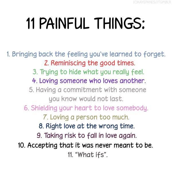 Sad Love Quotes | Painful Things