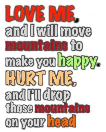 Love me and Hurt Me Quotes