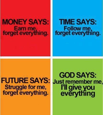 Money, Time, Future and God