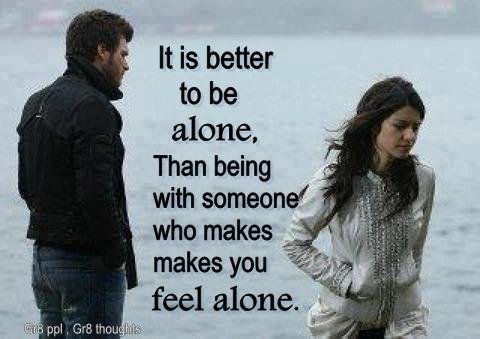 Alone and Break Up Quotes