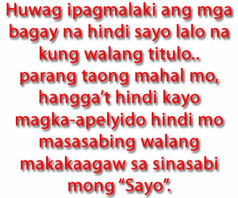 Love quotes tagalog