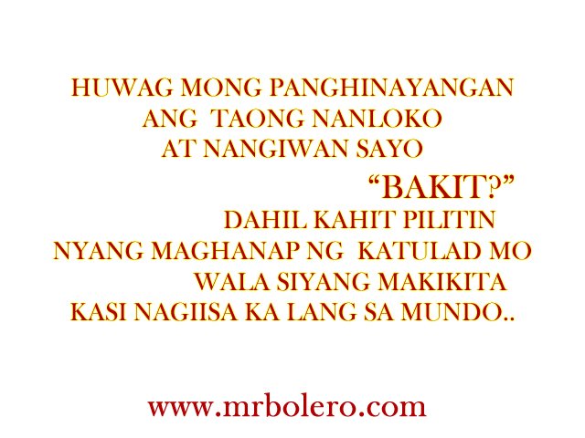 Tagalog Quotes sad Paghihinayang