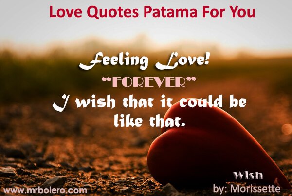 Love Quotes Patama For You 11