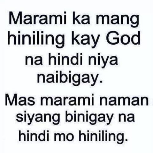 Tagalog God Quotes to inspire you