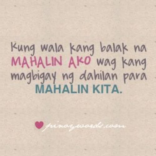 Mahalin Ako : Mahalin Kita : Love Quotes