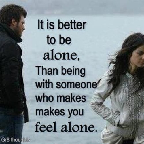 Alone and Break Up Quotes