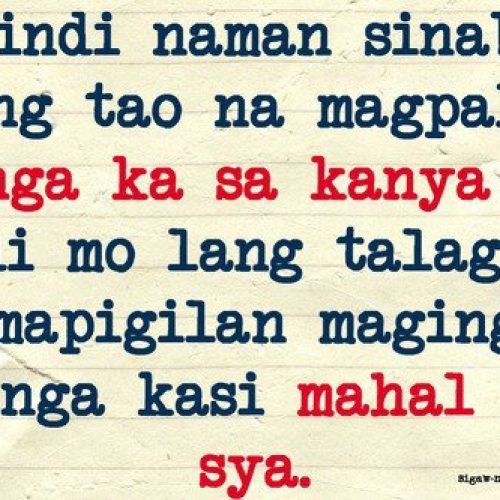 Sad tagalog Love Quotes : Hindi mapigilin magmahal