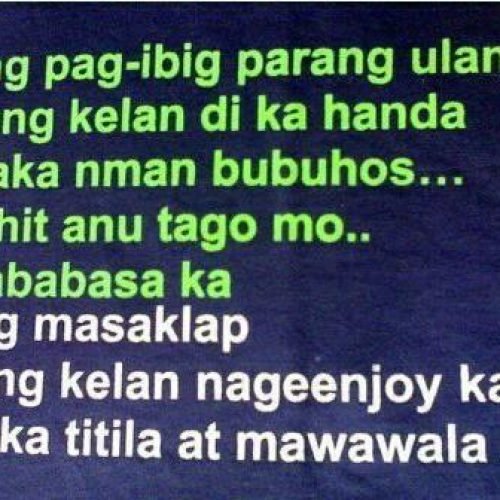 Tagalog Love Quotes : Ang pagibig parang ulan