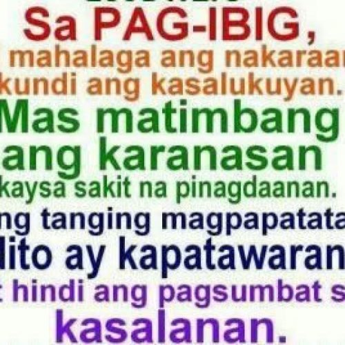 Tagalog Love Quotes : Sa Pagibig hindi mahalaga ang nakaraan kundi kasalukuyan