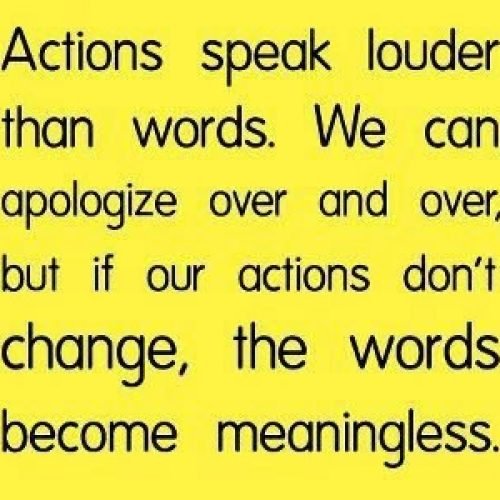 Actions Speaks louder than words Quotes