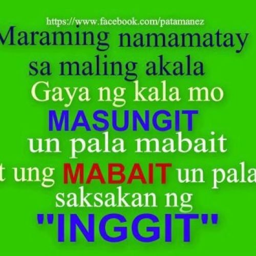 Masungit Quotes | Mabait Quotes | Inggit Quotes