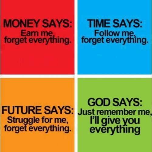 Money, Time, Future and God