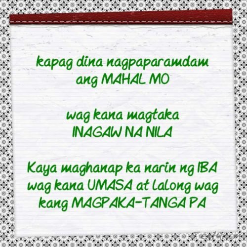 Tagalog Sad Love Quotes : Mahal mo Nagsawa na?