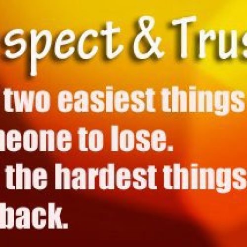 Respect and Trust Quotes