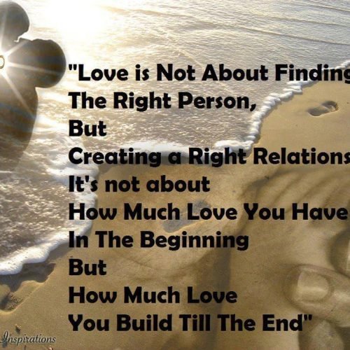 Love Quotes : Finding Right Person : Right Relationship