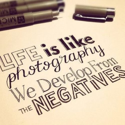 Life Quotes : Life is like photography