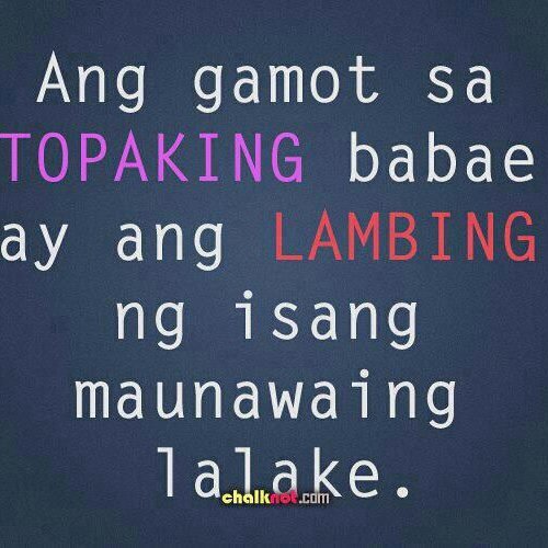 Topaking babae vs Lambing ng maunawaing lalake