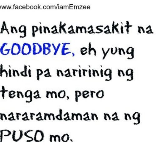 Goodbye Quotes | Puso Quotes