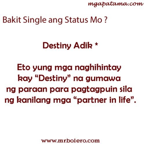 Bakit Single ang Status Mo