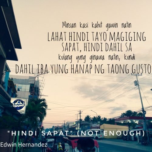 “Hindi Sapat” (Not Enough)