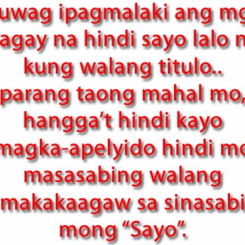 Love quotes tagalog