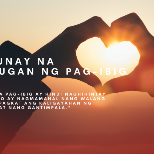 "Ang Tunay na Kahulugan ng Pag-ibig" - Isang pagpapahayag ng walang kapalit na pagmamahal na nagbibigay ng kaligayahan at kapayapaan sa puso.