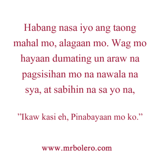 Tagalog Love Quotes Pinoy