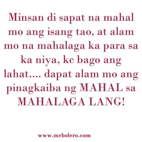 mahal mahalaga quotes tagalog