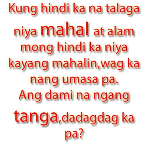 Heart Broken Sad Tagalog Love Quotes