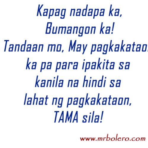 Patama Quotes : Tagalog Inspirational Quotes