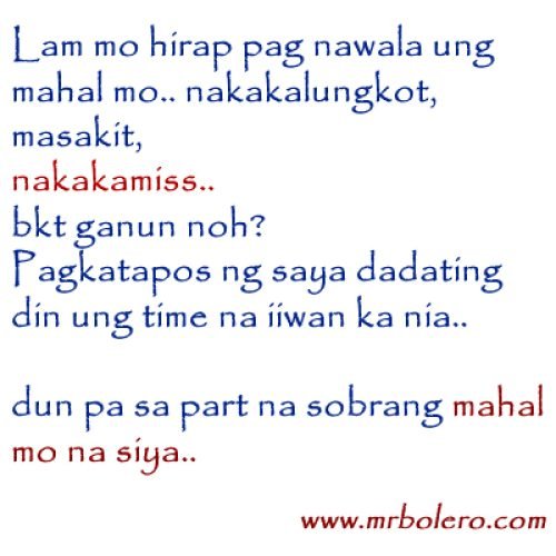 Quotes About LOVE  : Tagalog love Quotes