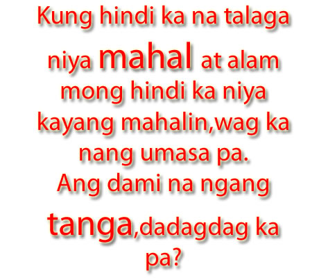 Heart Broken Sad Tagalog Love Quotes
