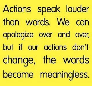 Actions Speaks louder than words Quotes