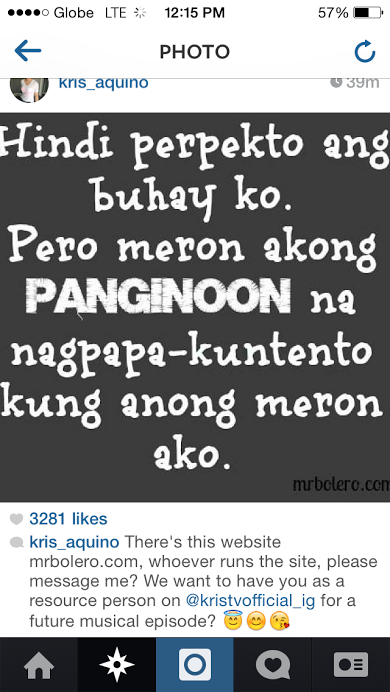 Thank You Ms. Kris Aquino For sharing my Quotes