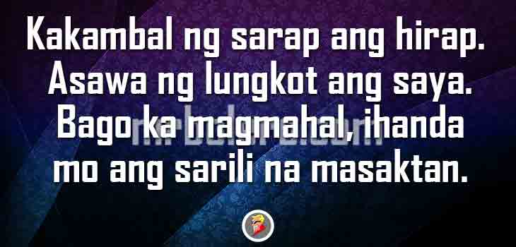 Tagalog Relationship Love Quotes